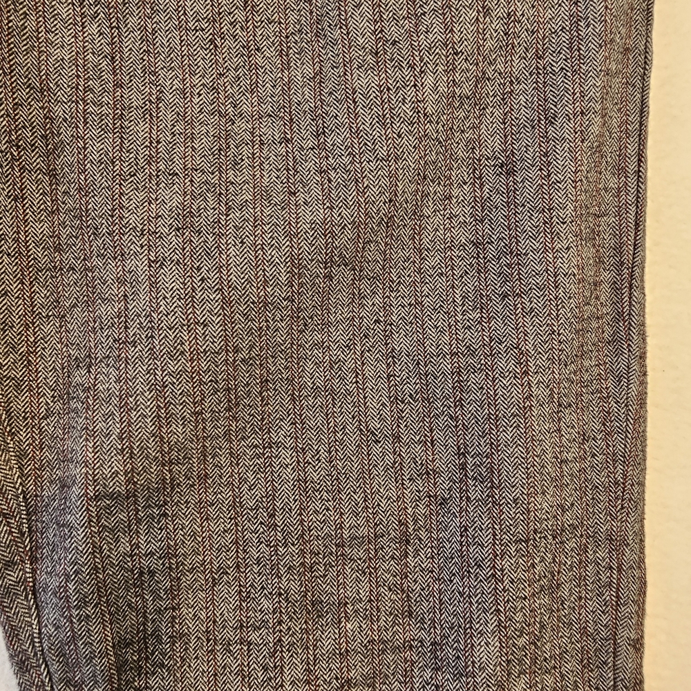 Standard Cloth Gray Pinstripe Trousers Size 34 - Picture 2 of 12